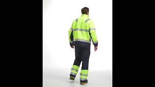 Blaklader  HiVis winter jacket YellowNavy blue [upl. by Cohligan]