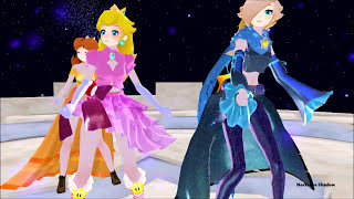 MMDMarioBros Peach Daisy and Rosalina ★ Shake it off [upl. by Weber]