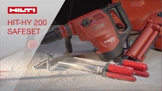 INTRODUCING the Hilti HITHY 200 system with SafeSet™ technology [upl. by Aihsotal]