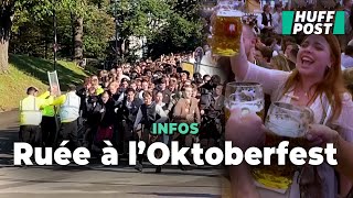 L’Oktoberfest dure deux semaines mais ils ne voulaient pas manquer la première chope [upl. by Whitehouse]