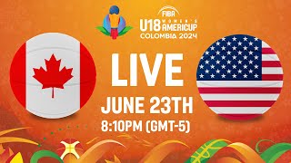 FINAL Canada v USA  Full Basketball Game  FIBA U18 Womens AmeriCup 2024 [upl. by Alrich]