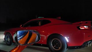 2017 Camaro ZL1 Magnuson 2650 Supercharger E85 amp Meth vs 2018 McLaren 720S MS109 Tune [upl. by Panaggio]