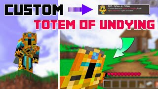 How To Make Custom Totem Of Undying Skin In Minecraft BedrockJavaMcpe  Custom Totem Skin [upl. by Lippold266]