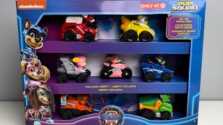 Paw Patrol MIGHTY MOVIE Toys ASMR Unboxing  Pup Squad amp Liberty  Vehicle Gift Set [upl. by Balthasar]