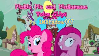 Pinkie Pie and Pinkamena Voice Clips by IMShadow007 [upl. by Asetal]