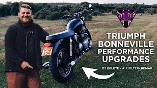 Pt4 Triumph Bonneville 865  Performance Upgrades [upl. by Ennovehs]