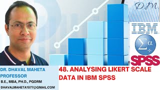 48 Analysing Likert Scale Data in IBM SPSS  Dr Dhaval Maheta [upl. by Lanor]