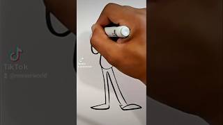 How to draw a cartoon Body caricaturedrawing caricature drawingtutorials [upl. by Buller916]