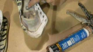 vintage converse repair 101 back heel inside loose part 1 [upl. by Car]