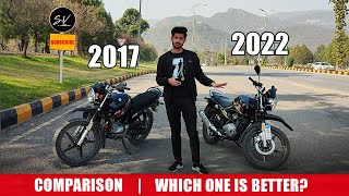 YAMAHA YBR 125G 2017 VS YAMAHA YBR 125G 2022  Comparison  Features Specs  WHICH ONE IS BETTER [upl. by Kisung119]