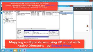 Mapping multiple drives using VB script with AD [upl. by Niuqram205]