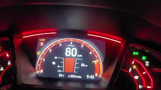 500 HP Civic Type R FK8 35mph to 130mph pass [upl. by Ik]