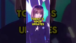 TODAYS KPOP UPDATES 🔥 kpop shorts [upl. by Anelrats]