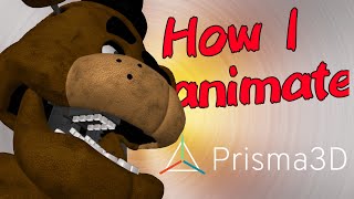 How I ANIMATE on MOBILE in prisma3d fnaf [upl. by Scever]