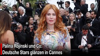 Palina Rojinski und Co Deutsche Stars glänzen in Cannes germany [upl. by Amikan]