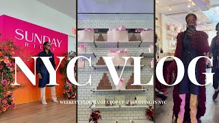 NYC Vlog  Shopping Adventures Vintage Gems Hanifa PopUp amp Sunday Riley Skincare Event [upl. by Ahtela]