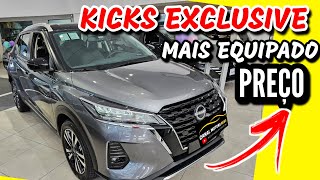 NISSA KICKS EXCLUSIVE 2024 PREÇO ATUALIZADO [upl. by Ykcul445]