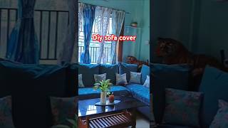 Diy sofa cover easy design trending diy nairakajahan ytshorts sofacover craft art [upl. by Yecrad]