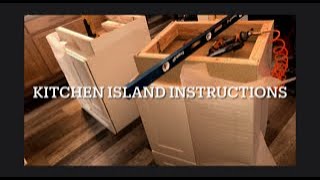 How to build and install kitchen island cabinets [upl. by Tat]