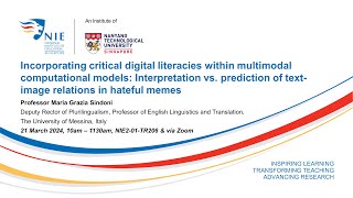 Incorporating critical digital literacies within multimodal computational models [upl. by Leay]