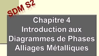 Cours 4 de la Science des Matériaux pour le GMP  Diagrammes de phases 1  Alliages métalliques [upl. by Enneirdna501]