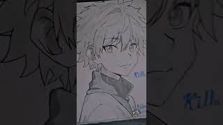 I found this old drawing of killua hope ya like it hunterxhunter [upl. by Ymereg]