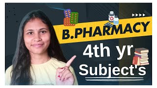 Bpharmacy 4th yr subjects pharmacy course details Likithahere [upl. by Sergius]