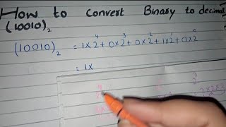 How to Convert Binary to Decimal 10010 [upl. by Ydnis]