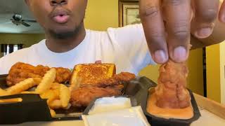 Zaxby’s Chicken Tenders Wings amp Fries  ASMR Mukbang No Talking [upl. by Jeffcott]