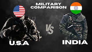 Comparison USA vs India Military Power 2025  India vs USA Military Power Comparison [upl. by Aubigny]