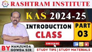 Introduction Class  Nanjunda Gowda Sir  Part 03 [upl. by Queen]