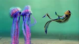 Dreamworks animation skg shark tale oscar and blue jellyfish screaming [upl. by Bor]