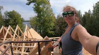 Lakehouse Build  EP27  Dormer Roof and More Trusses [upl. by Maurice]