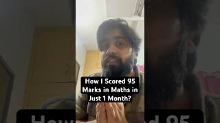 How I Scored 95 in Maths in Class 12th  Maths Strategy to Score 95 [upl. by Sivle]