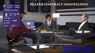 How to negotiate player contract extension in FIFA 22 career mode  works on all versions of FIFA [upl. by Emmuela]