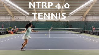 NTRP 40 Tennis  Womens Singles on Tuesday Night Attacking Tennis edition [upl. by Melborn]