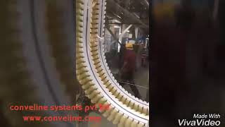 Pet bottle wedge conveyor [upl. by Eibmab]