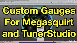 HOW TO use Dashboard Designer in TunerStudio  Part 2  Gauge Customisation [upl. by Herm]