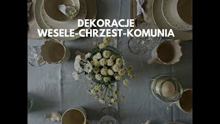 DIY Proste dekoracje na przyjęcie komunijne weselne lub chrzest  Dom z duszą [upl. by Lrae756]