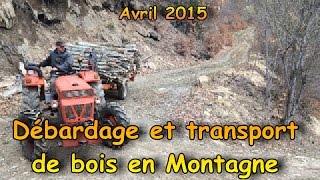 Débardage et transport de bois avec un SAME ATLANTA 45 4x4 [upl. by Rehpotsihrc891]