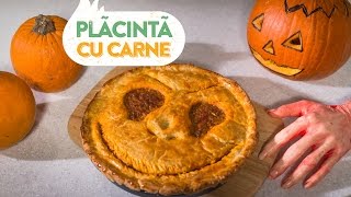 Reteta  Placinta cu carne pentru Halloween  Bucataras TV [upl. by Vaasta]