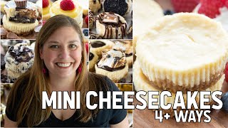 EASY Mini Cheesecakes 4 ways [upl. by Ttayh]