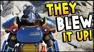 Fallout 76  The Enclave Blows Up A Town Enclave Events Fallout 76 Gameplay Part 9 [upl. by Holle]