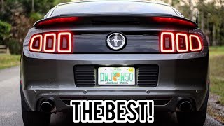 Mustang V6 Roush Axle Back Exhaust Revs and Takeoff LOUD [upl. by Stephana]