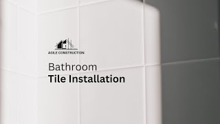 How to install bathroom tiles pt 2  Agile Construction [upl. by Ttoille]