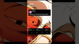 Red haired shanks is literally faster than light 💀 not my vid  onepiece redhairpirates anime [upl. by Tab253]