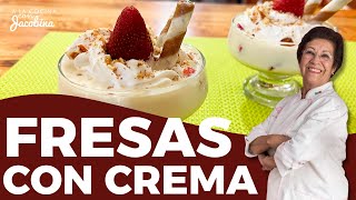 COMO HACER FRESAS CON CREMA [upl. by Oryaj323]