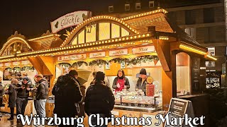 🎄Christmas market in Würzburg walking tour of the market in Germany🇩🇪 4k 60fps video 2023❄️🎄🧑‍🎄 [upl. by Odella]