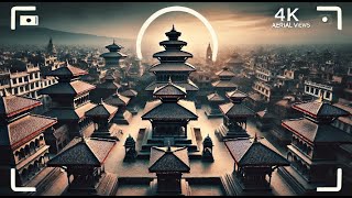 quotEpic Drone Footage of Bhaktapur Durbar Square  4K Aerial Viewsquot [upl. by Enixam]