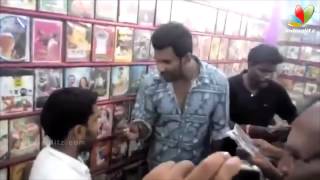 Vishal Raids Video Shop in Tirupur Finds Pirated CDs of Poojai and Kaththi  Thiruttu VCD [upl. by Sara]